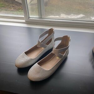 Amazon Silver Ballet Flats